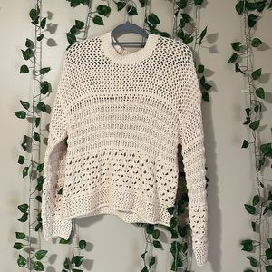 cream sweater